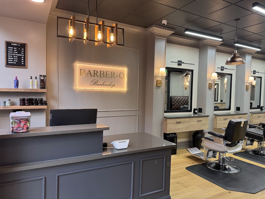 Barber at work